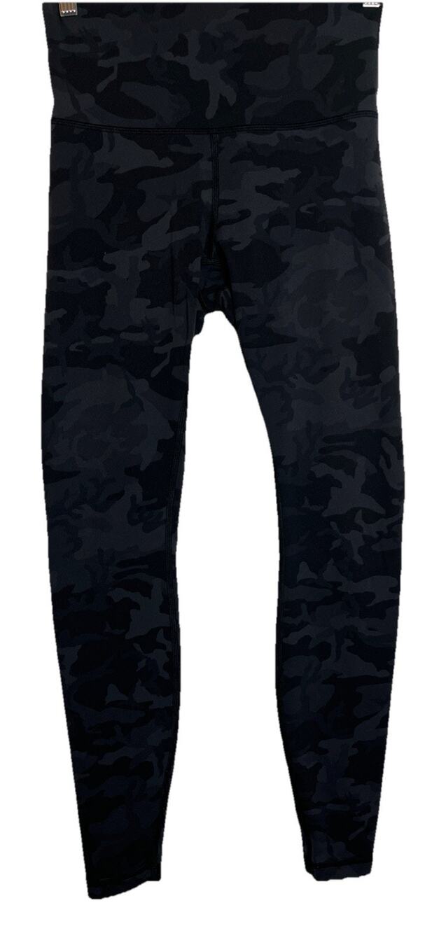 Lululemon Women's 6 Black Camo Yoga Work Out Leggings
